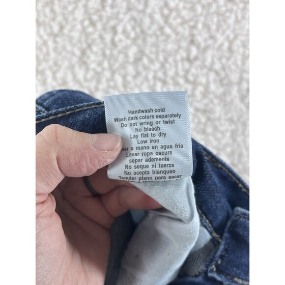 Judy Blue Jeans Women’s Size 11/30 Dark Blue Cropped Straight JB88375 Raw Hem - Picture 10 of 10